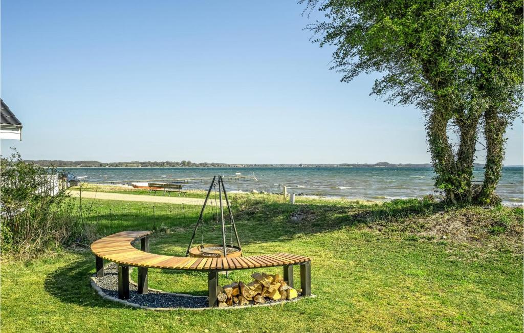 Beach Front Home In Sjølund With Kitchen